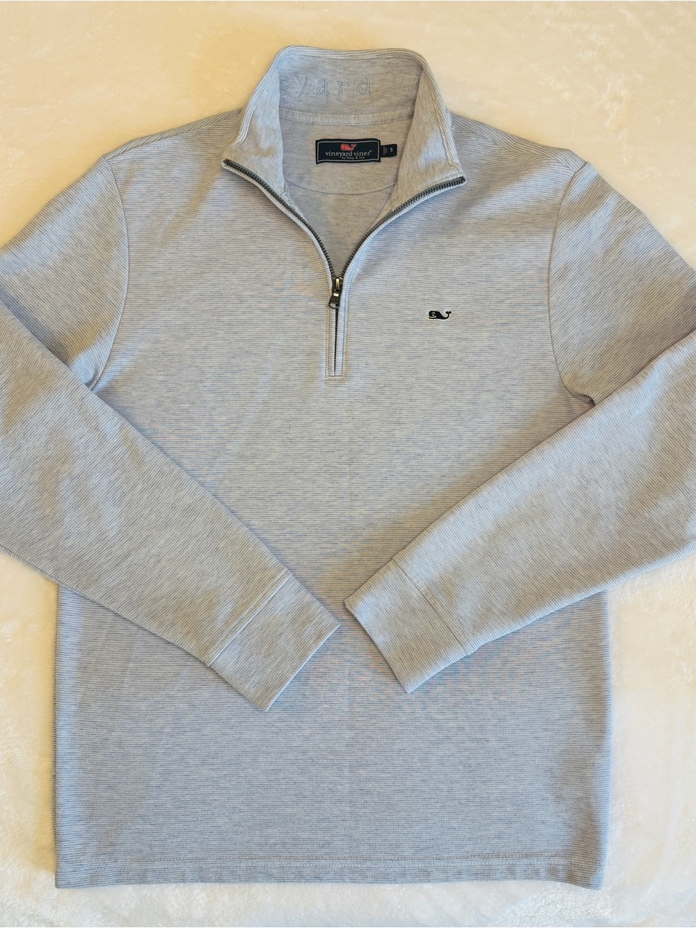Vineyard Vines Saltwater Quarter-Zip Jake Blue Men’s Small